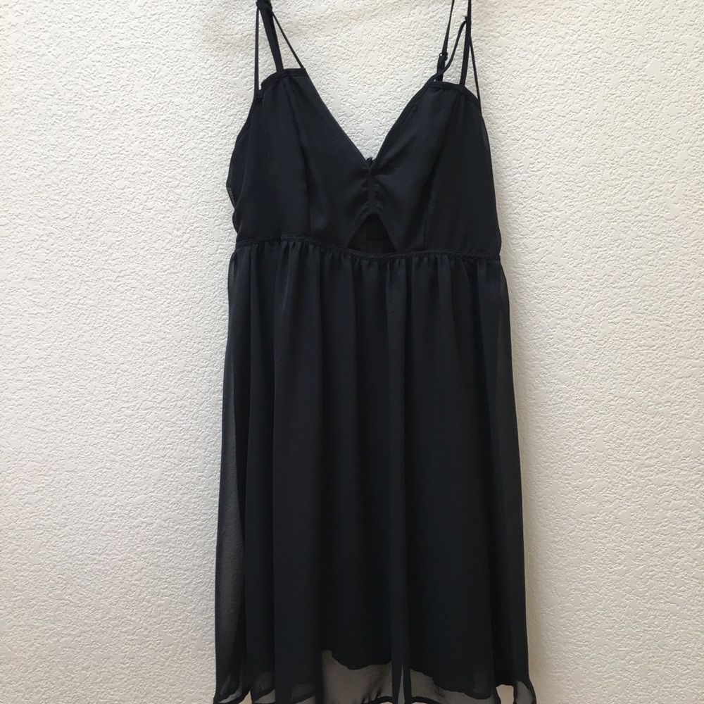Black mini dress